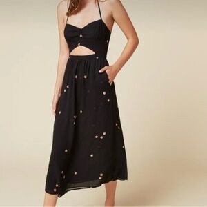 Reformation Addie Cutout Halter Dress